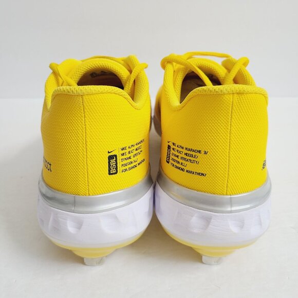NEW Nike Alpha Huarache Elite 3 Baseball Cleats CZ6543-700 Size 10.5 Yellow - Picture 5 of 7